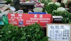 重庆现“无人菜摊” 蔬菜自己称自己定价