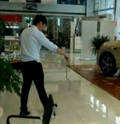 重庆一汽车销售店长蛇出没 吓坏买车人