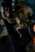 重庆一小孩溺水 众人合力急救