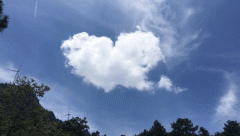 重庆天空现爱心云  网友：老天爷都要虐狗了