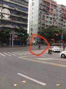 男子闹市区骑马上路  还会等红绿灯避让车辆
