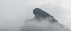 稀奇！重庆开州一山崖形似“巨猴”