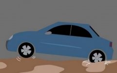 江边游玩车陷淤泥 民警辅警合力救援