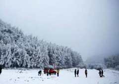重庆奉节高海拔地区迎来今年的第一场降雪