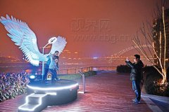 南滨路好多“灯光人” 不如一起来合影