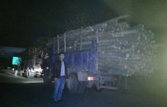 违规装载 大货车凌晨被查