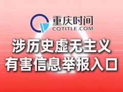 重庆时间网“涉历史虚无有害信息”举报入口