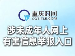 重庆时间网“涉未成年人网上有害信息”举报入口